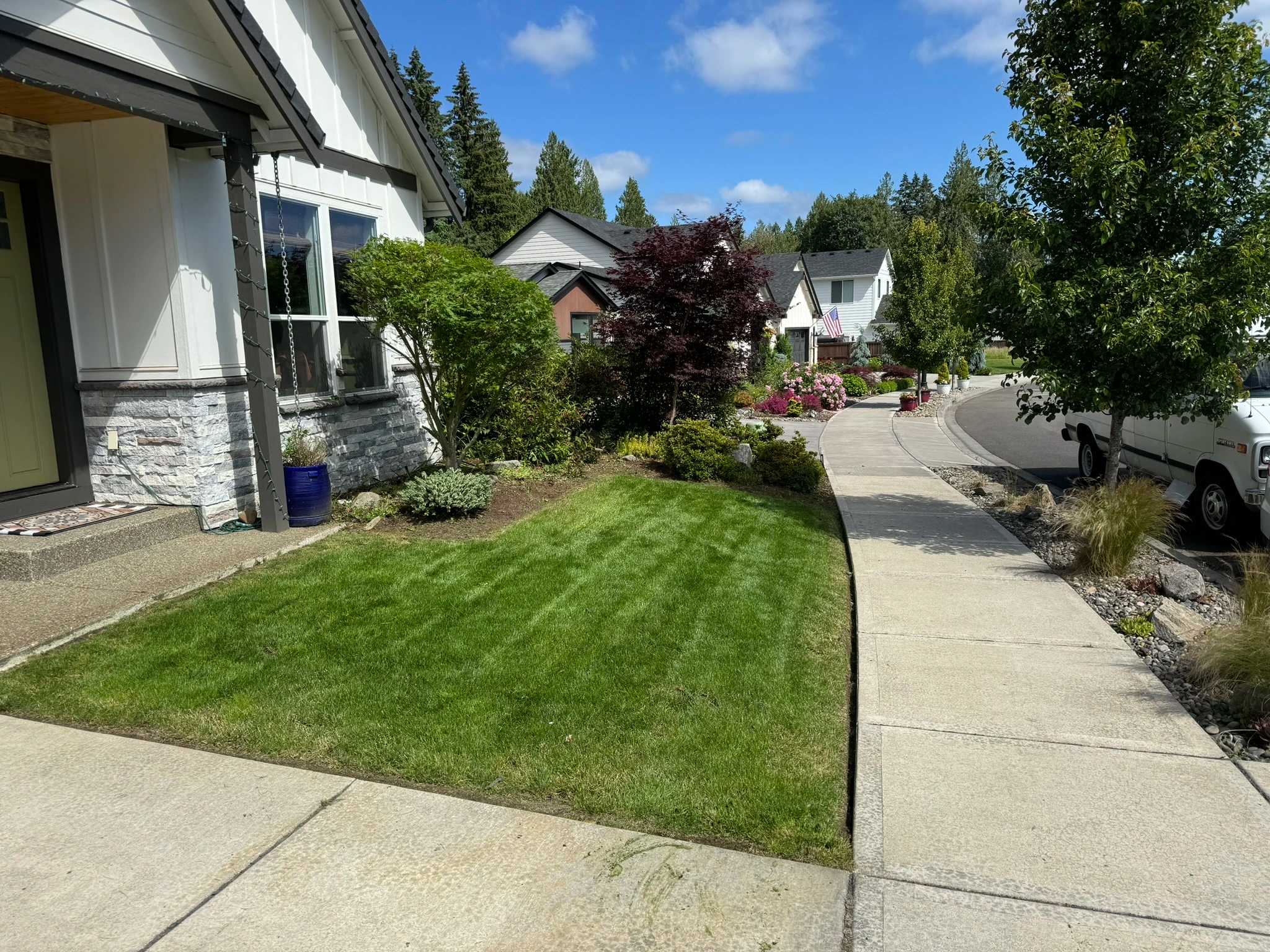 Very nice landscaping.