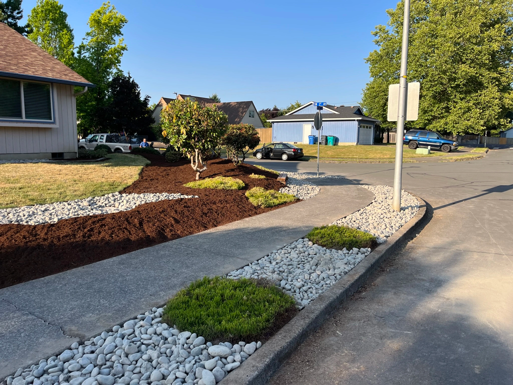 Very nice landscaping.